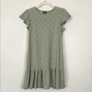 OLIVIA RAE Eyelet Shift Dress SZ M